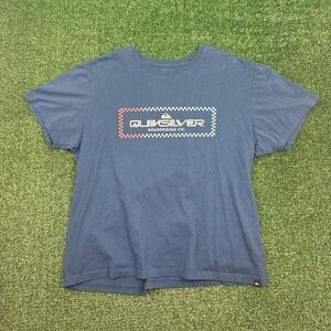 Vintage Surf Quiksilver Boardriding Co. faded blue graphic  t-shirt